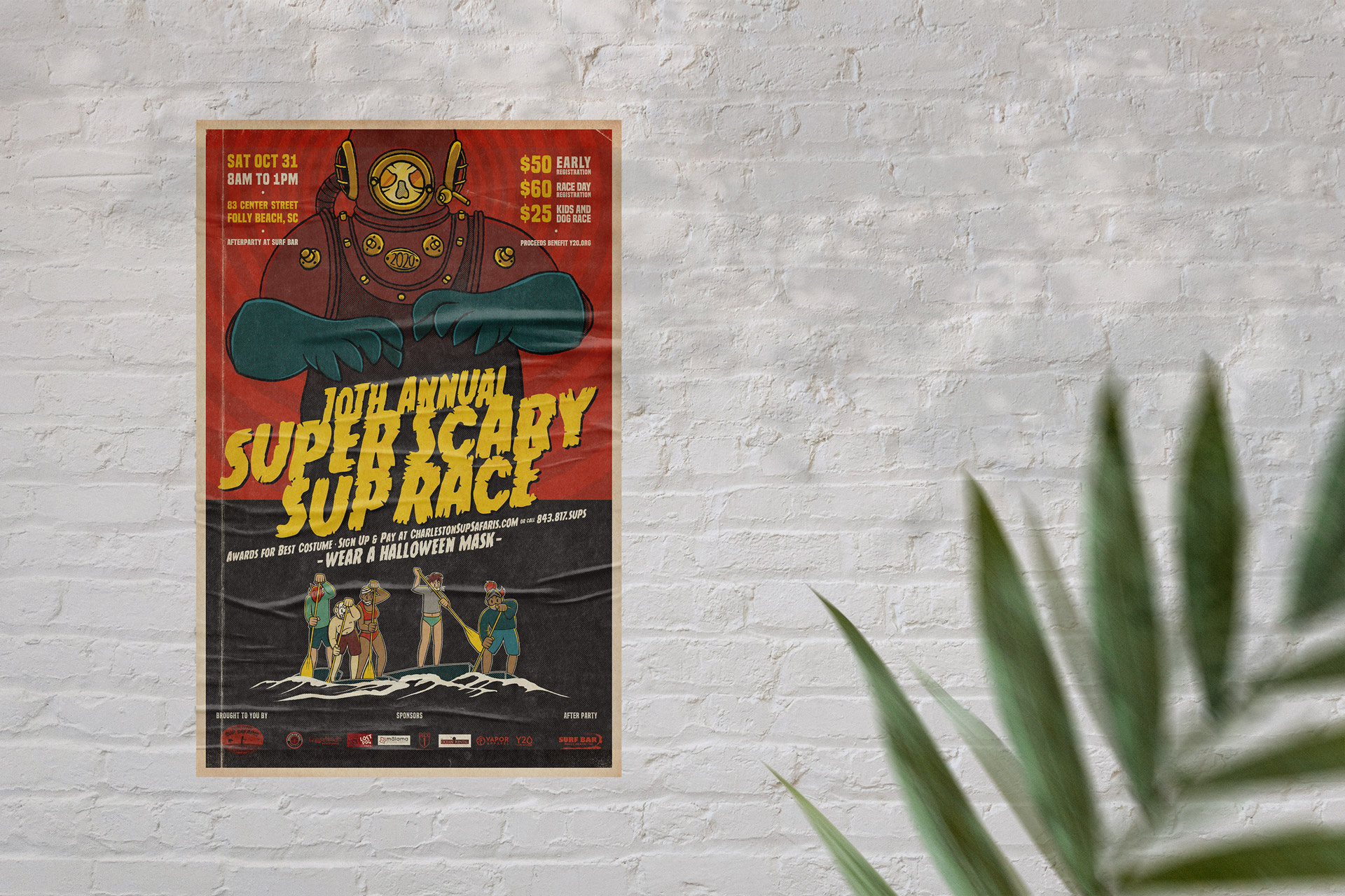 Charleston SUP Safaris Super Scary SUP Race Poster