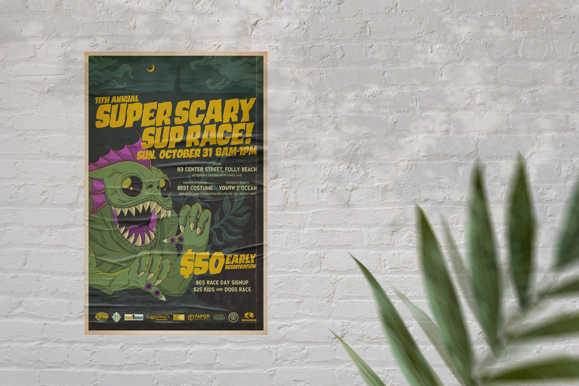 Charleston SUP Safaris Super Scary SUP Race Poster