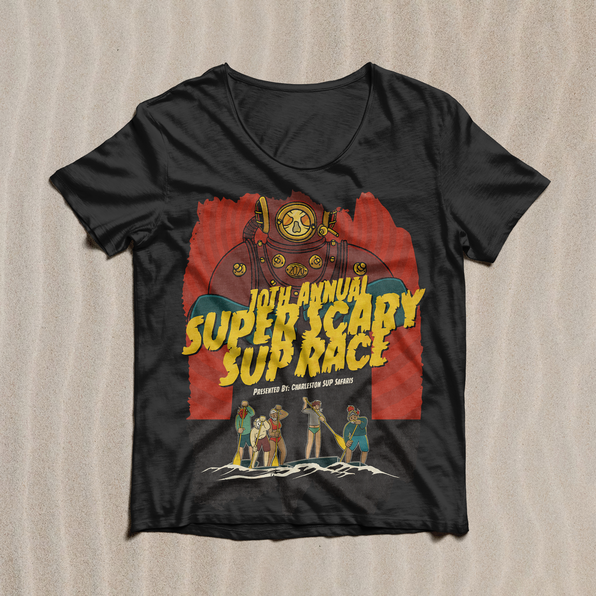 Charleston SUP Safaris Super Scary SUP Race T-Shirt