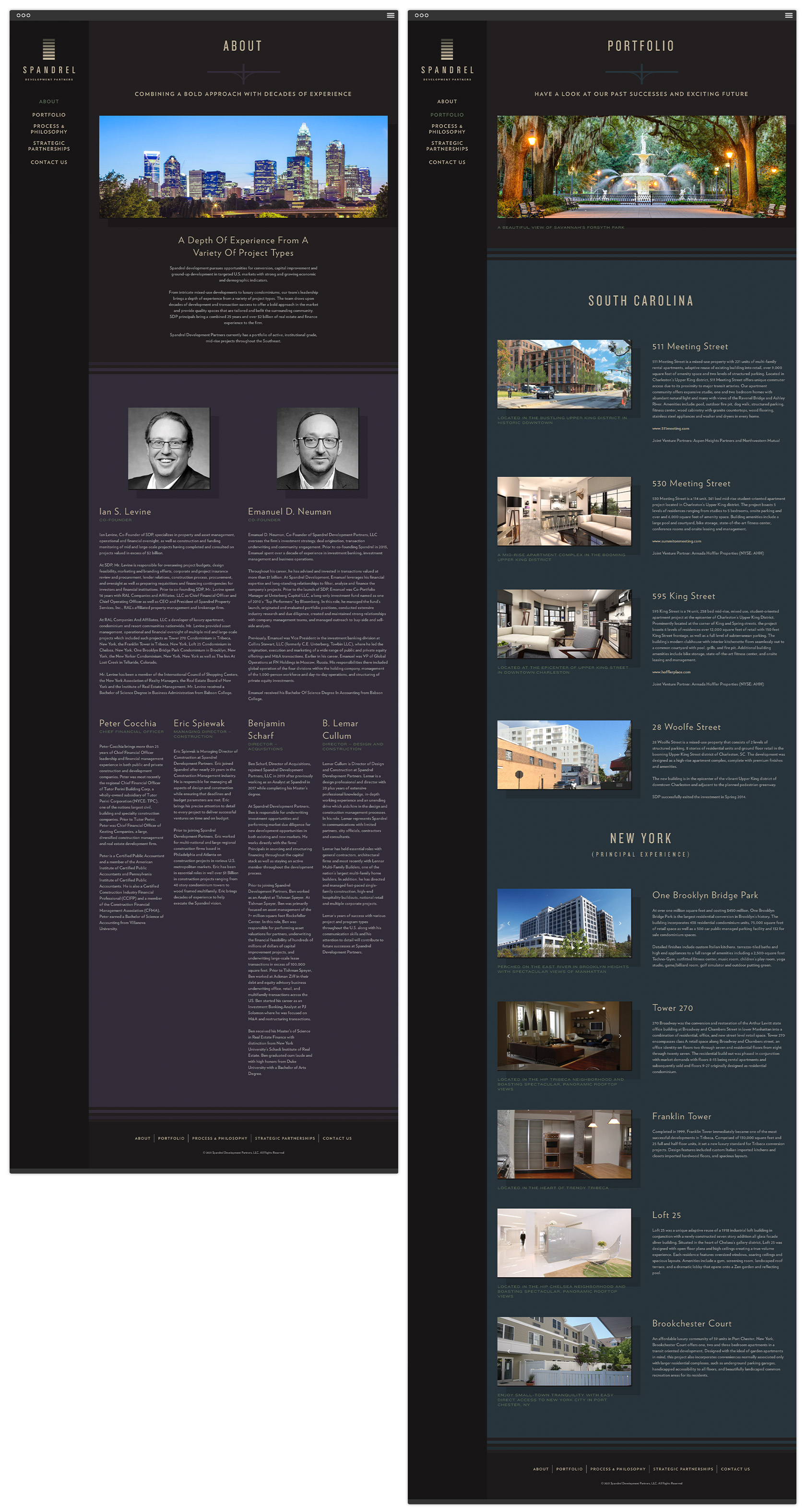 Spandrel Development Partners About and Portfolio